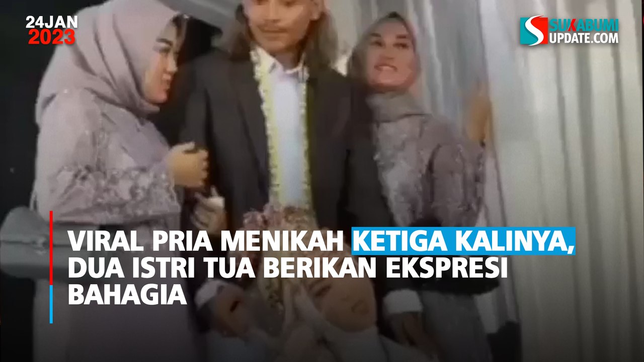 Viral Pria Menikah Ketiga Kalinya, Dua Istri Tua Berikan Ekspresi Bahagia