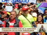 Pueblo venezolano marcha en defensa a la soberanía y el cese del bloqueo imperial norteamericano