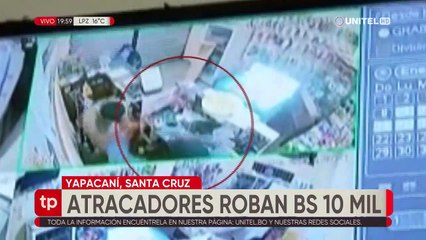Atracan en un punto de llamadas en Yapacaní y se llevan Bs 10 mil