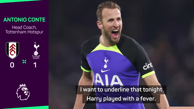 Conte hails record-breaking Kane as Spurs win