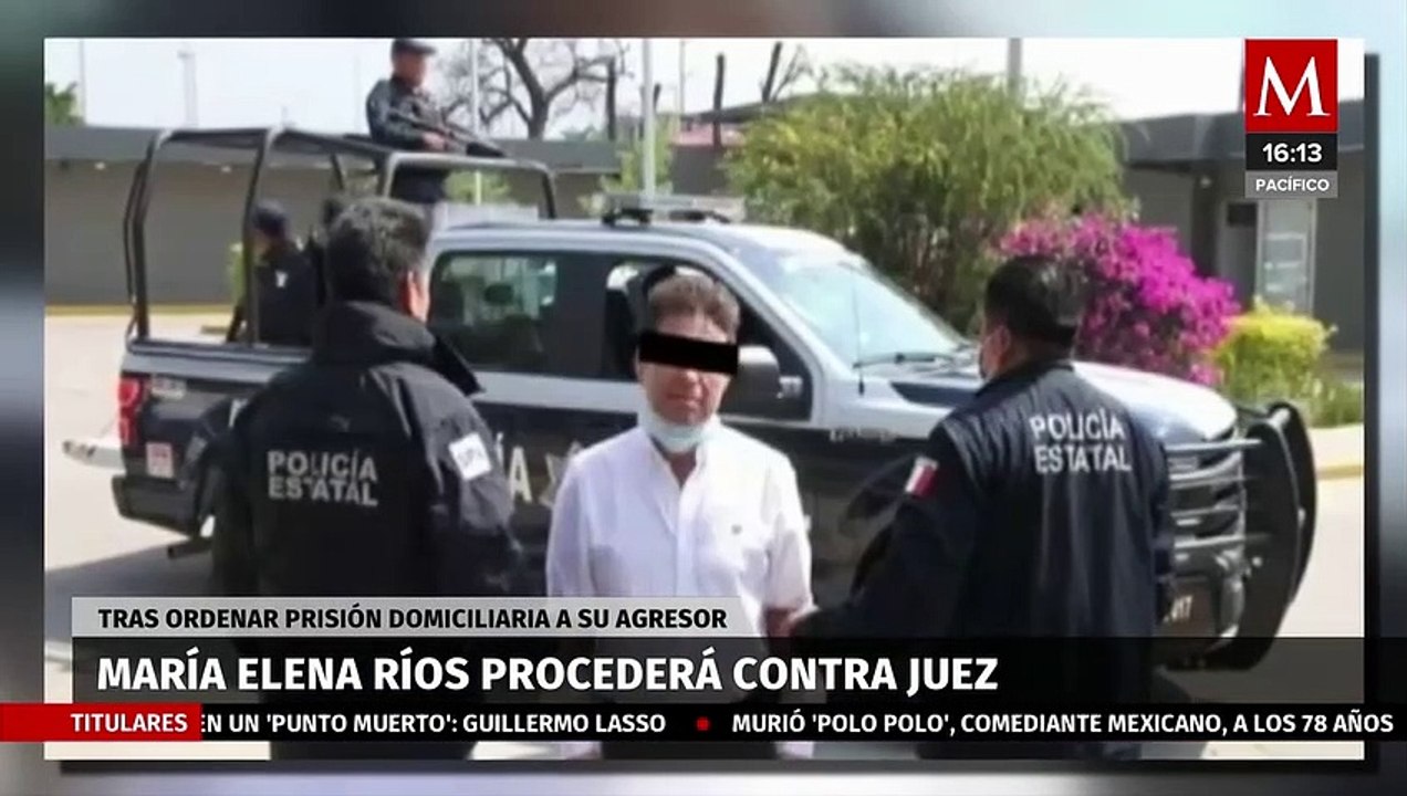 María Elena Ríos procederá contra juez que liberó a su agresor