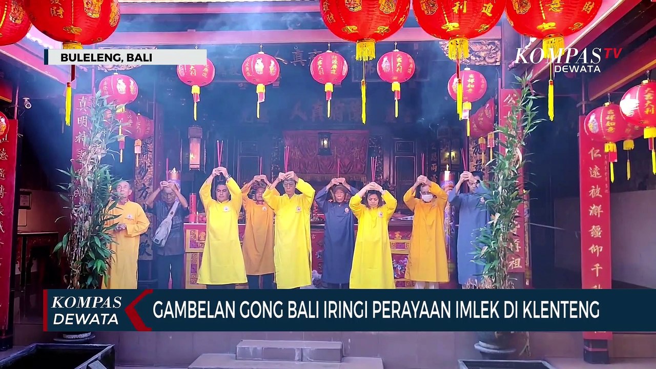 Gambelan Bali Iringi Perayaan Imlek Di Klenteng