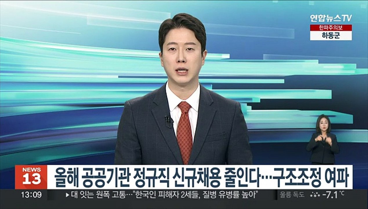 올해 공공기관 정규직 신규채용 줄인다…구조조정 여파