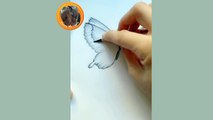 How to draw beautiful Butterfly | simple drawing of butterfly | Butterfly Drawing | Funny Moments