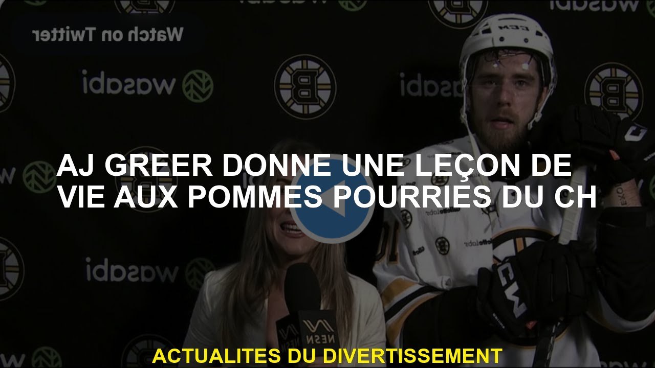 AJ Greer donne un style de vie de pommes pourries de ch