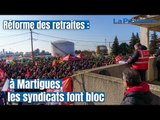 Réforme des retraites : à Martigues, à l'appel de la CGT 13, les syndicats font bloc