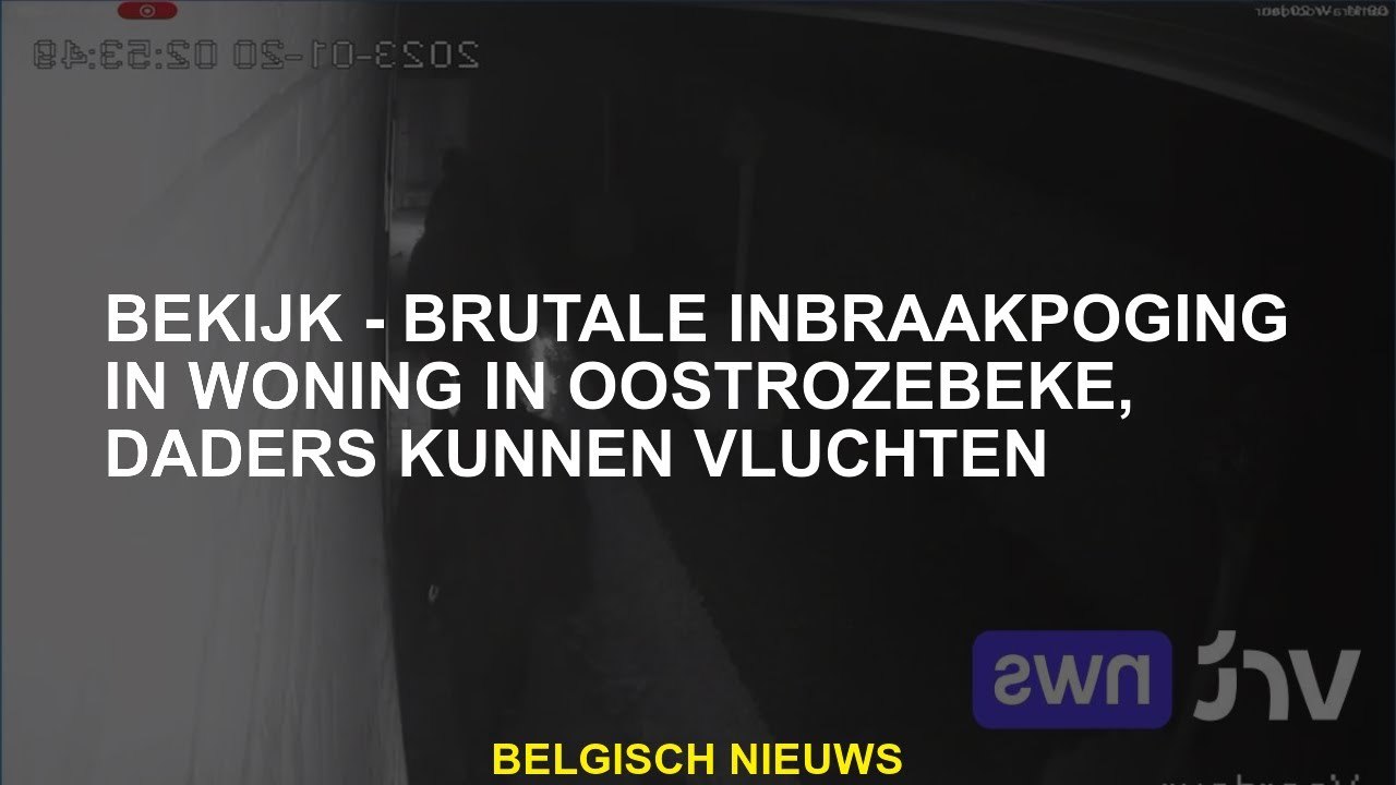 View - Brute inbraakpoging in het huis in Oostrozebeke, daders kunnen vluchten