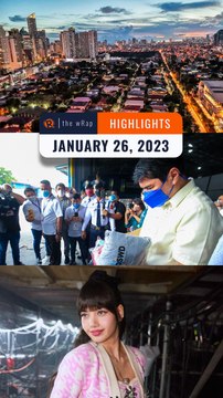 Rappler's highlights: Philippines' GDP, Erwin Tulfo and BLACKPINK's Lisa | January 26, 2023 | The wRap