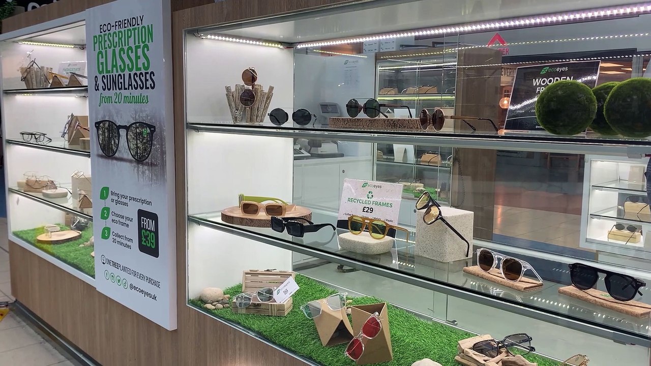 Eco-friendly eyewear kiosk opens in Preston