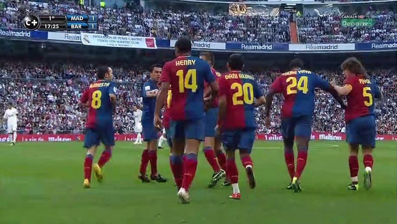 اهداف الكلاسيكو ريال مدريد 2-6 برشلونة .. 2008...