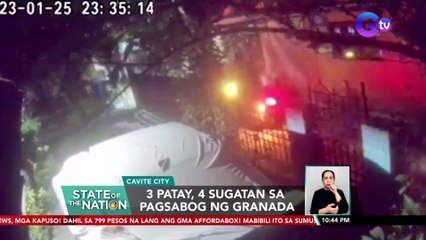 3 patay, 4 sugatan sa pagsabog ng granada | SONA