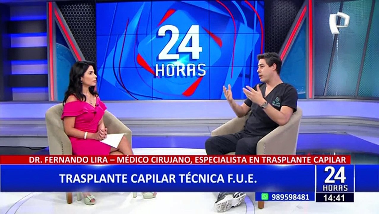 Doctor Lira, especialista en trasplante capilar brinda detalles de esta novedosa cirugía