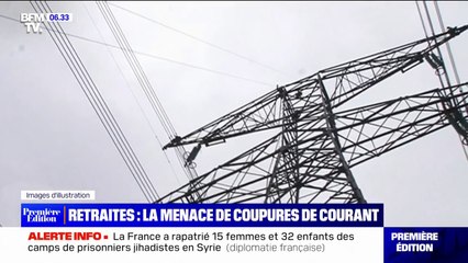 Retraites: la CGT menace d'effectuer des coupures de courant ciblées
