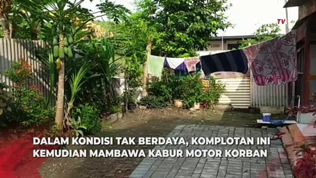 Komplotan Begal Surabaya Aniaya Remaja Bawa Lari Motor Korban Terekam CCTV