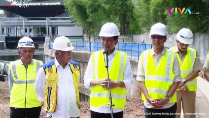 Jokowi Puji Heru Kerjakarkan Proyek Sodetan Ciliwung