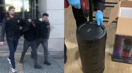 2 kilo uyuşturucuyu müzik setine gizlemişler