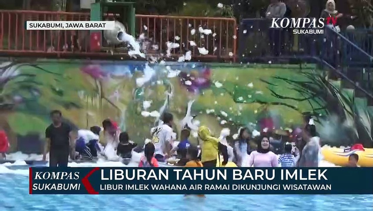 Libur Imlek Wahana Air Ramai Dikunjungi Wisatawan