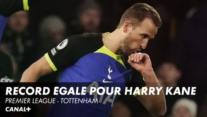 Harry Kane est devenu co-meilleur buteur de l'histoire de Tottenham.