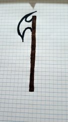 diy wooden ax for barbie