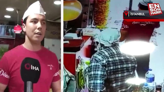 Sarıyer'deki dönerciden telefon çalan hırsız, dikkat çekmemek için sipariş verdi