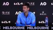 Open d'Australie 2023 - Novak Djokovic : "I think Stefanos Tsitsipas has never played a final, am I wrong ? That's right. That's right. Sorry, my bad (smiling)"