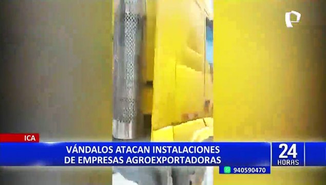 Ica: vándalos obligan a trabajadores a abandonar sus puestos para participar en las protestas