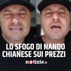 Nando Chianese si sfoga: "I clienti si lamentano dei miei prezzi"
