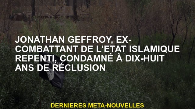 Jonathan Geffroy, ancienne État islamique repentant, condamné à dix-huit ans d'emprisonnement