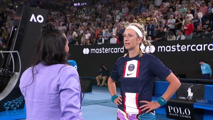 Azarenka, maillot du PSG sur les épaules : "Jouer pour mon fils ? Il s’intéresse plus au football"