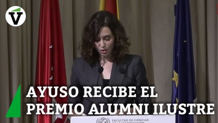 Ayuso: "Personas ajenas a esta Universidad han intentado impedir que recibiera este reconocimiento"