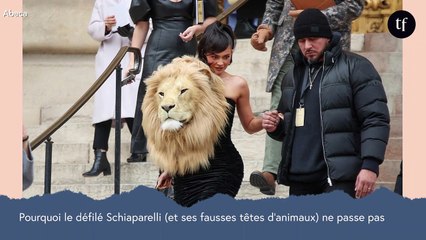 Pourquoi le défilé Schiaparelli (et ses fausses têtes d'animaux) ne passe pas