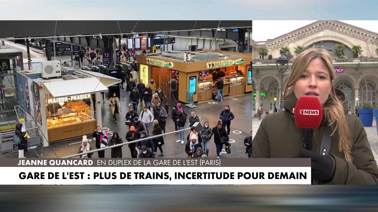 Gare de l'Est : trafic interrompu toute la journée après un incendie volontaire, reprise incertaine mercredi