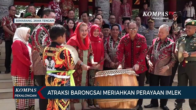 Atraksi Barongsai Meriahkan Perayaan Imlek