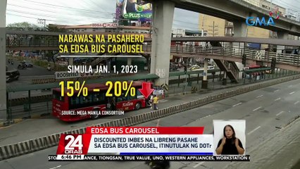 Discounted imbes na libreng pasahe sa EDSA Bus Carousel, itinutulak ng DOTr | 24 Oras