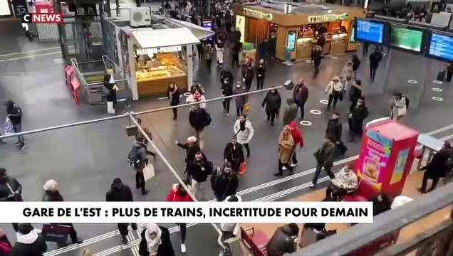 Gare de l'Est: On ne peut pas encore garantir une reprise du trafic demain , déclare Clément Beaune, le ministre des Transports - VIDEO