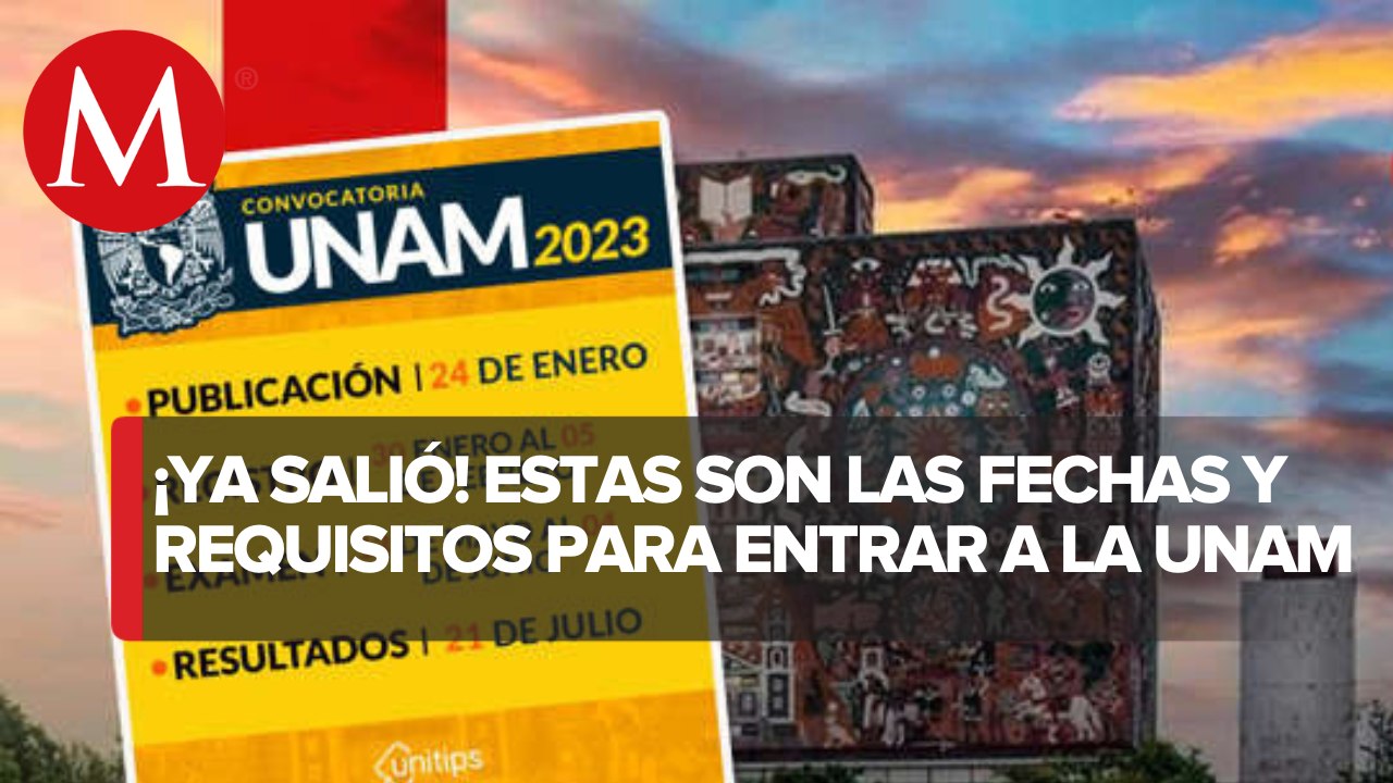 UNAM publica convocatoria para ingreso a licenciatura 2023