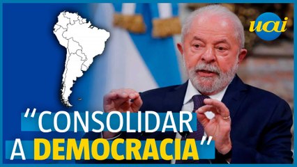 Devemos consolidar a democracia na América do Sul, diz Lula