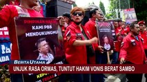 Unjuk Rasa Ormas di PN Jakarta Selatan, Tuntut Hakim Vonis Berat Ferdy Sambo!