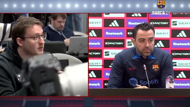 Rueda de prensa de Xavi Hérnandez previa al Barcelona vs. Real Sociedad