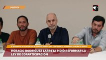 Horacio rodríguez larreta pidió reformar la ley de coparticipación