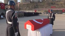 Tokat'ta kalp krizinden ölen astsubay için tören