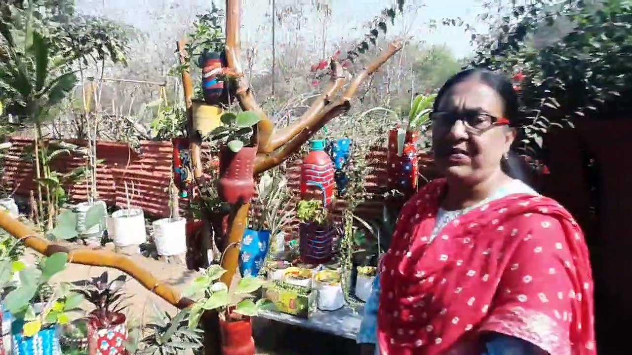 Bhilai वेस्ट मटेरियल से सजा दिया पार्क