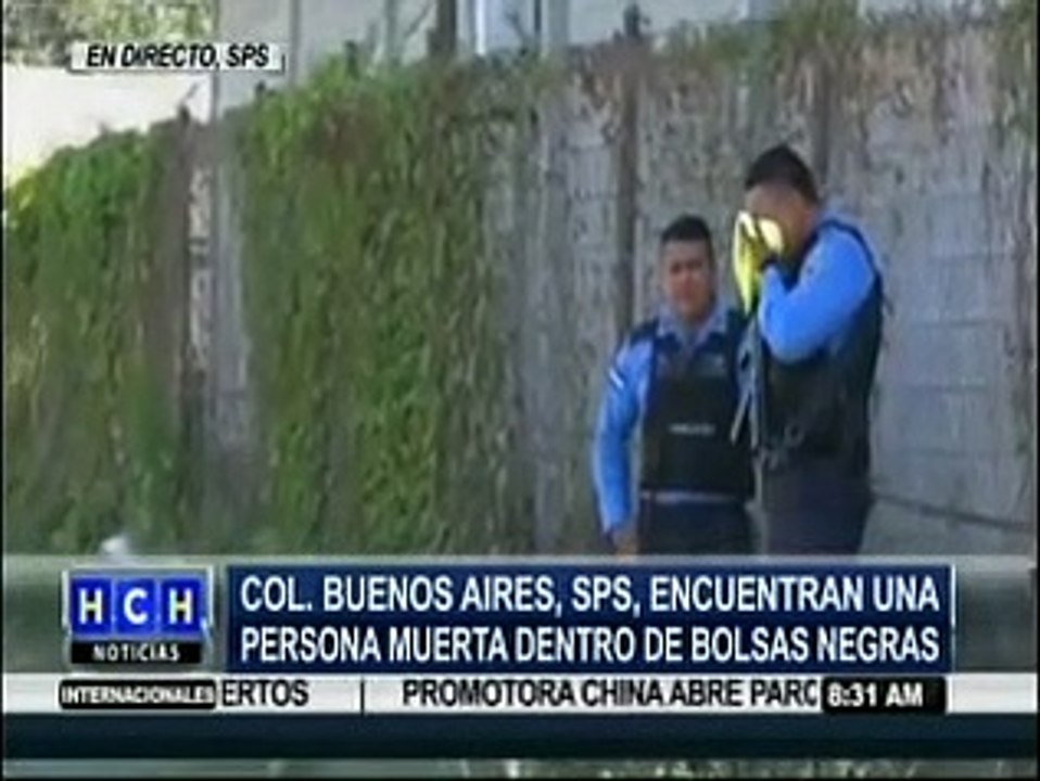 Encuentran un cuerpo embolsado en colonia Buenos Aires, SPS
