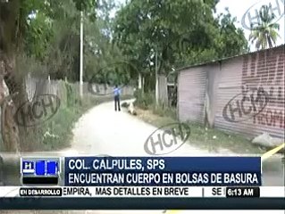 Encuentran otro embolsado en colonia Calpules, SPS