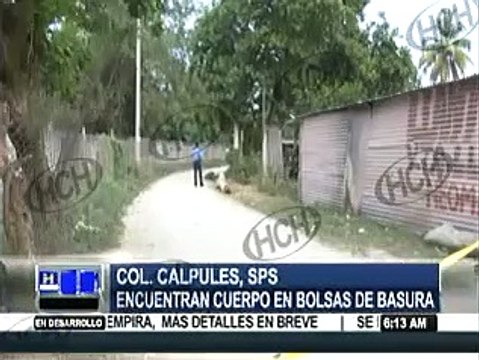 Encuentran otro embolsado en colonia Calpules, SPS