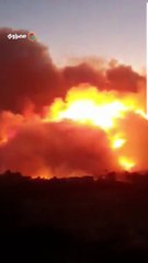 حرائق ضخمة تلتهم غابة جويساندو بإسبانيا