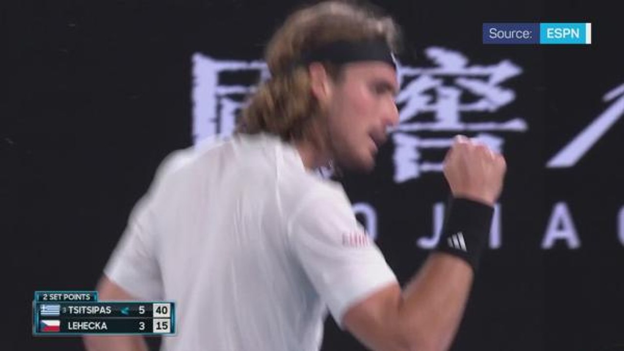 Tsitsipas makes third straight Australian Open semi-final