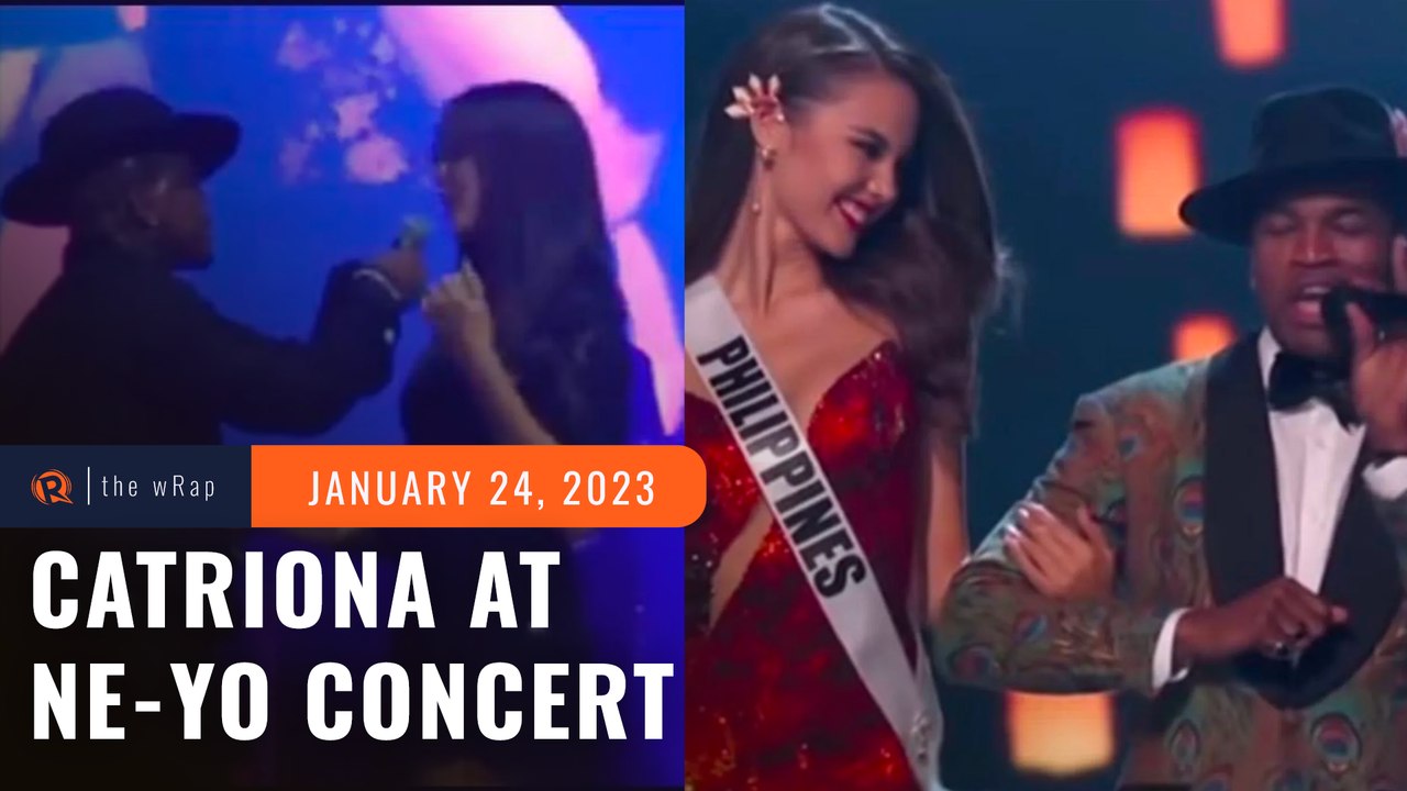 Catriona Gray recreates her Lava Walk at Ne-Yo’s Manila concert