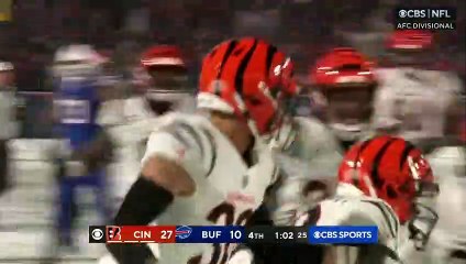 Josh Allen throws an interception in a fitting way to end the game