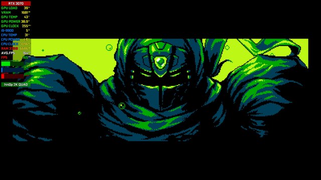 【Cyber Shadow】| RTX 3070 8GB, i9-9900 | 32GB RAM | PC Benchmark @ 1440p (60ᶠᵖˢ) ᴴᴰ ✔